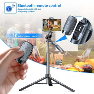 Pixel ST2 1.6m Anti Shake Selfie Stick Head Tripod Handheld Portable Folding Remote Control Outdoor Photo Stands, ST2 - laboratorydeal