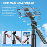 Pixel ST2 1.6m Anti Shake Selfie Stick Head Tripod Handheld Portable Folding Remote Control Outdoor Photo Stands, ST2