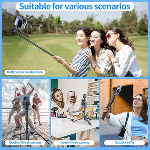 Pixel ST2 1.6m Anti Shake Selfie Stick Head Tripod Handheld Portable Folding Remote Control Outdoor Photo Stands, ST2 - laboratorydeal