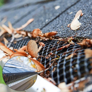 Plastic Gutter Guard Prevent Leaves or Debris From Clogging Downspouts and Drains, 16cm x 6m With 15pcs Nails, 18cm x 8m With 15pcs Nails, 18cm x 8m Without Nails - laboratorydeal