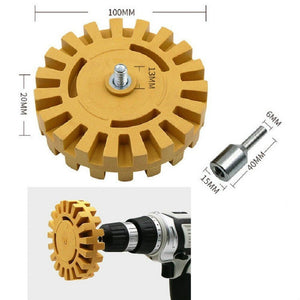 Pneumatic Rubber Removal Wheel Rubber Polishing Wheel Car Tire Polishing Wheel, 20mm (Thin Section), 26mm (Thick Section) - laboratorydeal