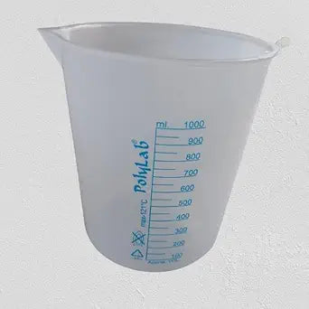 Polylab Plastic Beaker, 1000ml Capacity, Laboratory Grade