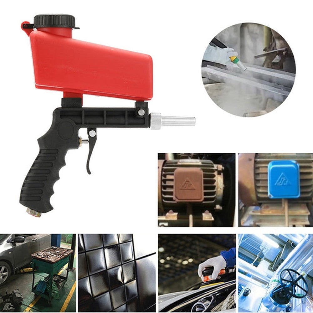 Portable Manual Sandblaster Air Pump Derusting Spraying Tool, Manual Sandblaster - laboratorydeal