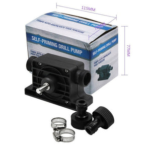 Portable Mini Water Pump Electric Drill Driven High Flow Oil Pump, Standard With Two Connectors, High Flow Oil Pump - laboratorydeal