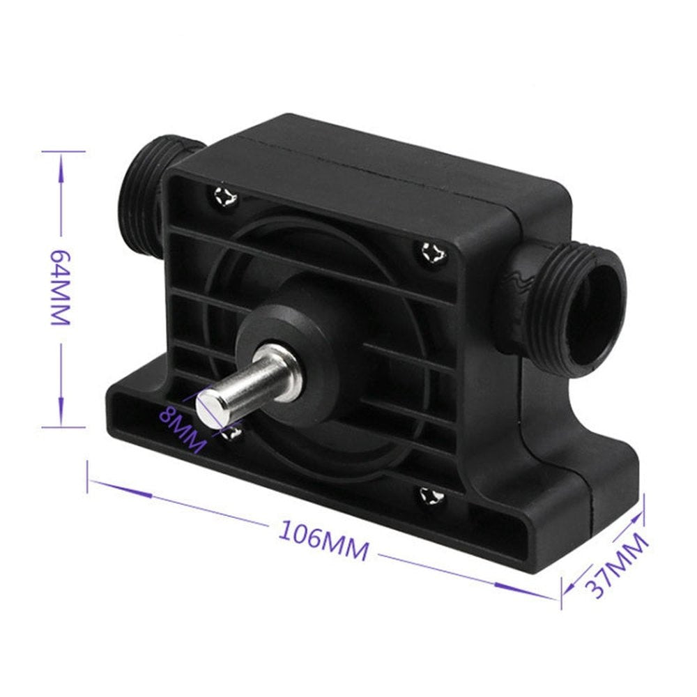 Portable Mini Water Pump Electric Drill Driven High Flow Oil Pump, Standard With Two Connectors, High Flow Oil Pump - laboratorydeal