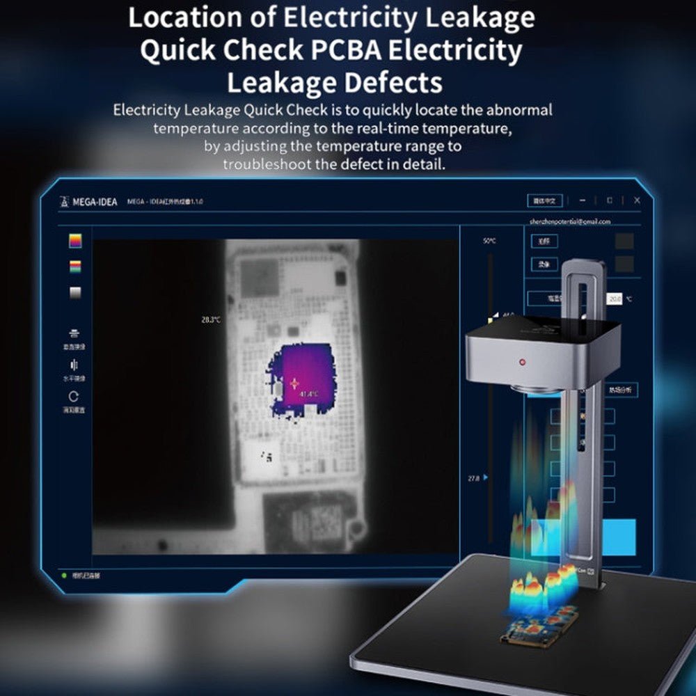 Qianli MEGA - IDEA Super IR Cam 2S 3D Infrared Thermal Imaging Analyzing Camera, Qianli MEGA - IDEA Super IR Cam 2S - laboratorydeal