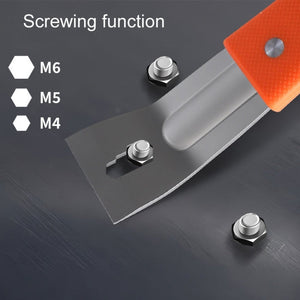 RUITOOL Stainless Steel Pry Bar Multi - Purpose Scraper Woodworking Decoration Non - Slip Nailer - laboratorydeal