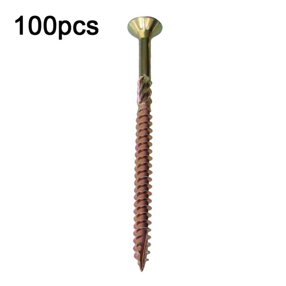 RUITOOL T25 100pcs Woodworking Screws Torx Self Tapping Screws, 5 x 80mm, 4.5 x 60mm, 4.5 x 45mm, 4.5 x 35mm - laboratorydeal