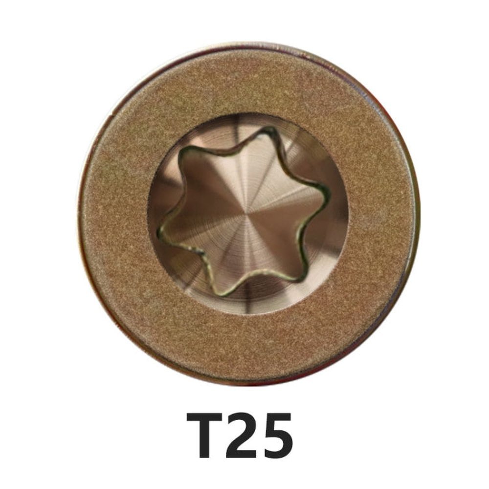 RUITOOL T25 100pcs Woodworking Screws Torx Self Tapping Screws, 5 x 80mm, 4.5 x 60mm, 4.5 x 45mm, 4.5 x 35mm - laboratorydeal