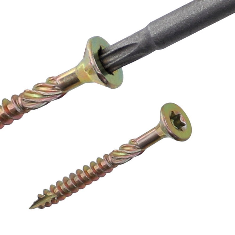 RUITOOL T25 100pcs Woodworking Screws Torx Self Tapping Screws, 5 x 80mm, 4.5 x 60mm, 4.5 x 45mm, 4.5 x 35mm - laboratorydeal