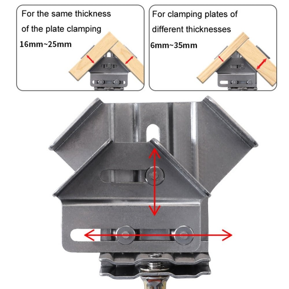 RUITOOL Woodworking Quick Splicing Positioner Stainless Steel Right Angle Fixing Clip, Opening Type, Closed Type - laboratorydeal