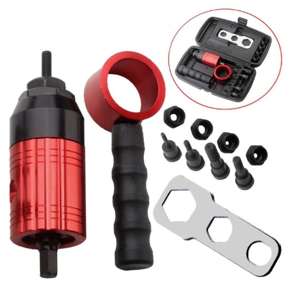 Ram Conversion Head Clutch Type Manual Riveting Accessories Combination, 8pcs/set - laboratorydeal