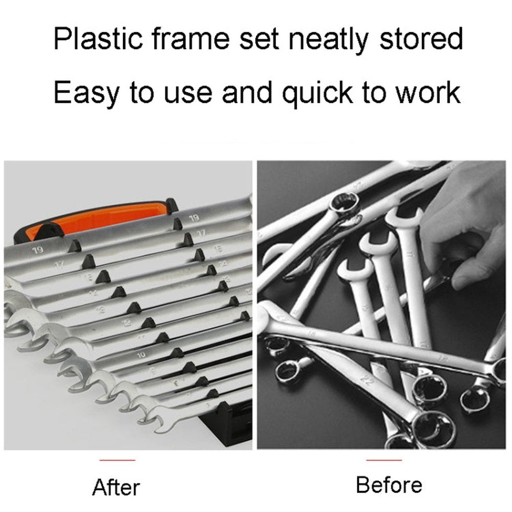 Ratchet Wrench Set Holder Two Way Opening Wrench Storage Rack, 5 In 1, 8 In 1, 10 In 1, 12 In 1 - laboratorydeal