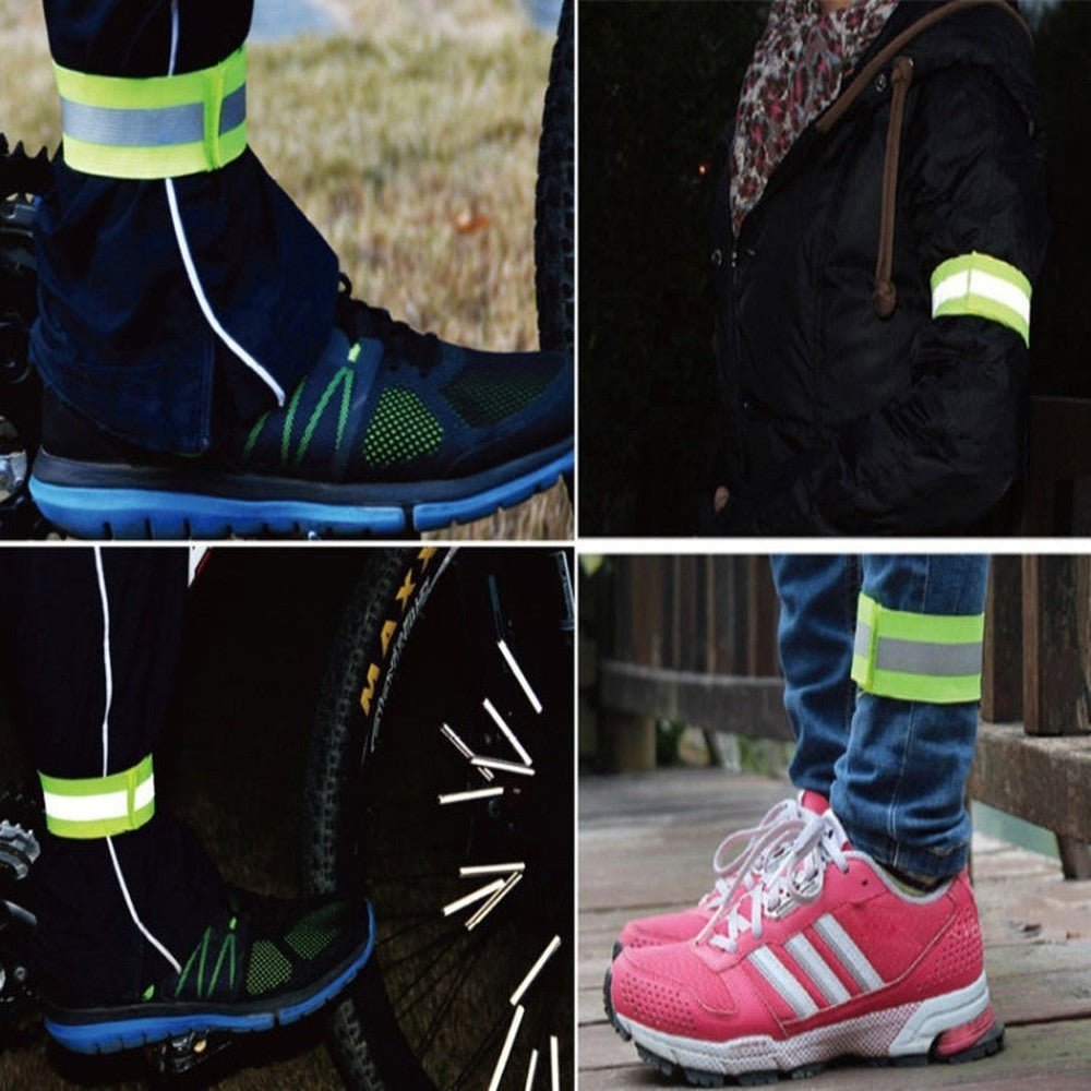 Reflective Elastic Band Suit Night Running Construction Site Traffic Safety Reflective Equipment,Style:, 1 Strap+2 Arm Strap+Storage Bag, 1 Strap+4 Arm Strap+Storage Bag, 1 Belt+4 Arm Strap+2 Snap Circle+ Storage Bag, 1 Belt+4 Arm Strap����������������... - laboratorydeal