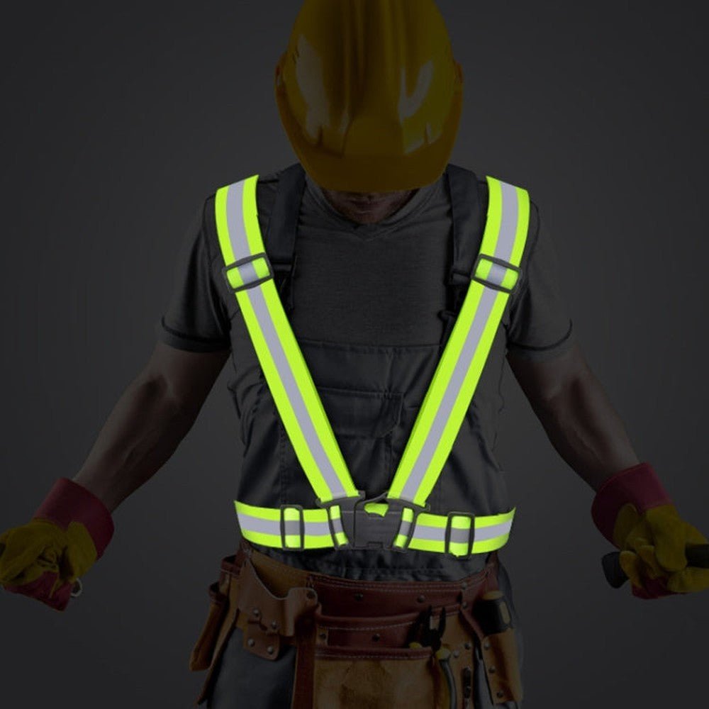 Reflective Elastic Band Suit Night Running Construction Site Traffic Safety Reflective Equipment,Style:, 1 Strap+2 Arm Strap+Storage Bag, 1 Strap+4 Arm Strap+Storage Bag, 1 Belt+4 Arm Strap+2 Snap Circle+ Storage Bag, 1 Belt+4 Arm Strap����������������... - laboratorydeal