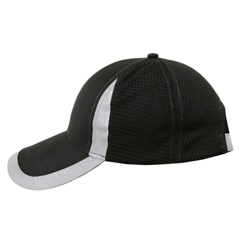 Reflective Safety Baseball Cap Breathable Construction Site Outdoor Construction Mesh Cap, Black, Fluorescent Yellow, Fluorescent Orange - laboratorydeal