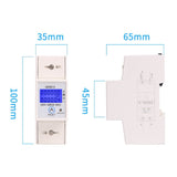 SINOTIMER DDS015 Backlight Display Single-phase Household Rail Energy Meter 5-80A 230V, DDS015