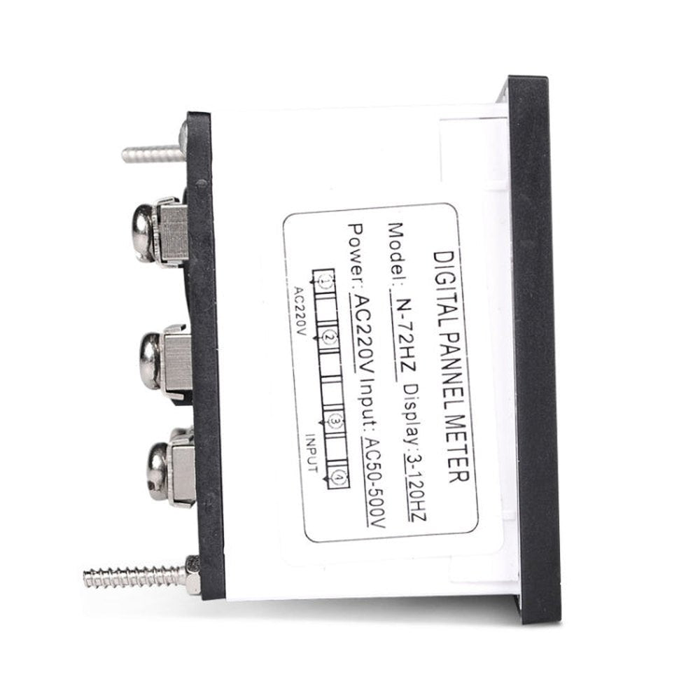 SINOTIMER N-72HZ AC Frequency Signal Indicator Square Turntable LED Digital Frequency Meter, N-72HZ