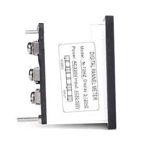 SINOTIMER N-72HZ AC Frequency Signal Indicator Square Turntable LED Digital Frequency Meter, N-72HZ