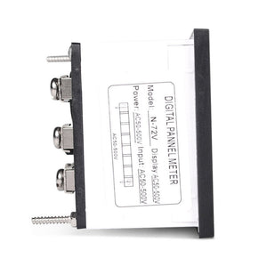 SINOTIMER N-72V AC Voltage Signal Indicator Square Turntable LED Digital Display Voltmeter, N-72V