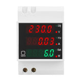 SINOTIMER SDM006 Din Rail AC Voltage Current Frequency Power Electricity Multi-Function Detection Meter, SDM006