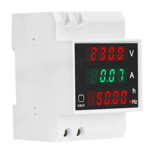 SINOTIMER SDM007 Din Rail AC Voltage Current Totalized Time Frequency Digital Display Meter, SDM007