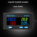 SINOTIMER SPM005 AC Digital Display Voltage Current Power Electricity Multifunctional Monitoring Meter, 20A, 100A, 200A