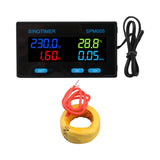 SINOTIMER SPM005 AC Digital Display Voltage Current Power Electricity Multifunctional Monitoring Meter, 20A, 100A, 200A