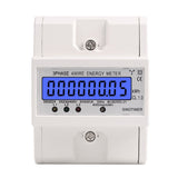 SINOTIMER Three-Phase Backlight Display Rail Type Electricity Meter 5-100A 400V, DDS024, DDS024T