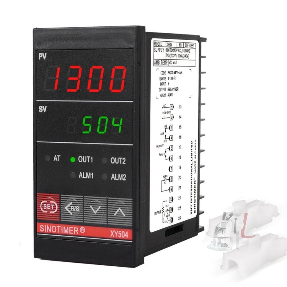 SINOTIMER XY504 Smart Temperature Control Instrument Short Case PID Heating Refrigeration Relay SSR Solid State Output, XY504