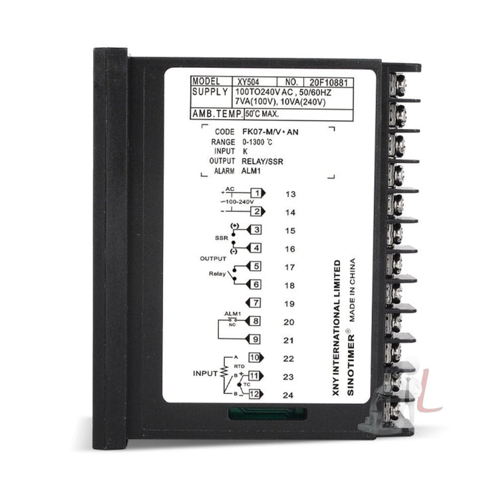 SINOTIMER XY504 Smart Temperature Control Instrument Short Case PID Heating Refrigeration Relay SSR Solid State Output, XY504