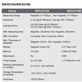 SNDWAY High-precision Car Paint Finish Coating Thickness Gauge Paint Measuring Instrument, SW6310A Standard Edition, SW6310B Upgrade Edition