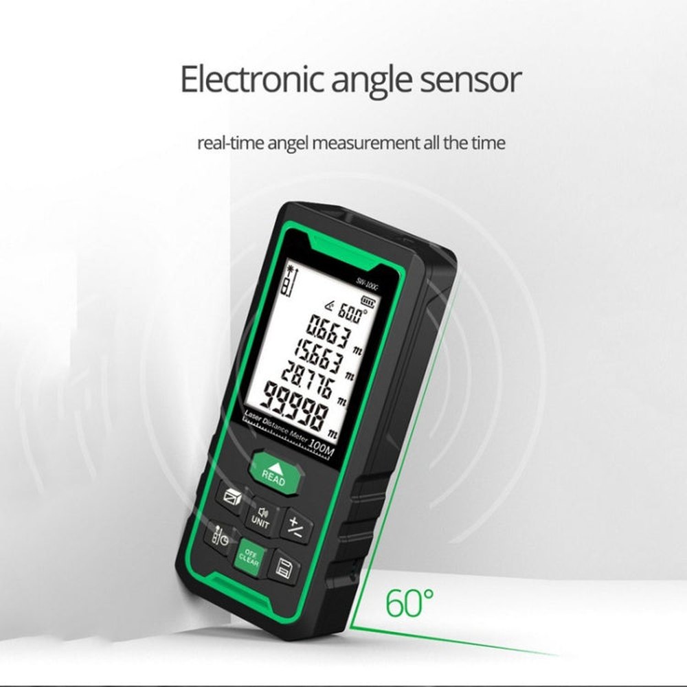 SNDWAY High-precision Indoor and Outdoor Green Laser Rangefinder, Distance:, 50m, 70m, 100m