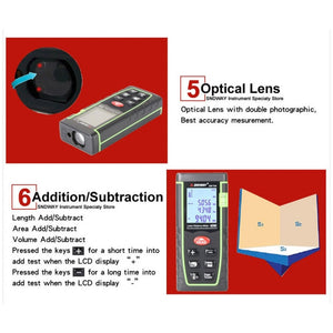SNDWAY Range Finder Laser Handheld Range Finder SW-T80, SW-T80