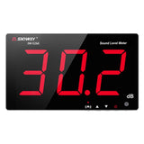 SNDWAY Wall-mounted 30~130dB Large Screen Digital Display Noise Decibel Monitoring Testers, SW525B with Storage + USB, SW526A 18 inch Display, SW535A 18 inch Display 5-in-1, SW525G with Storage + USB Green