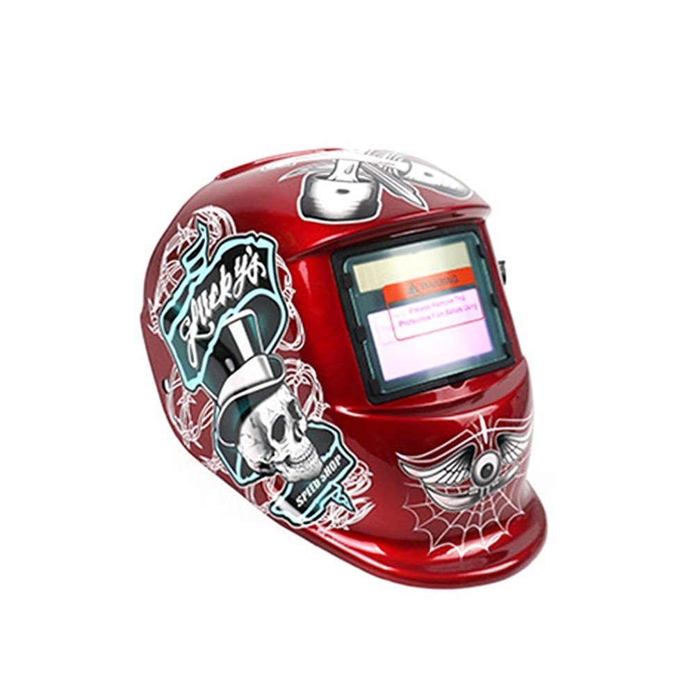Solar Automatic Darkening Welding Mask Argon Arc Welding Helmet, Blue Eagle, Red Shaper, Lightning, Polish Eagle, Black Terminator, Red Pirate - laboratorydeal