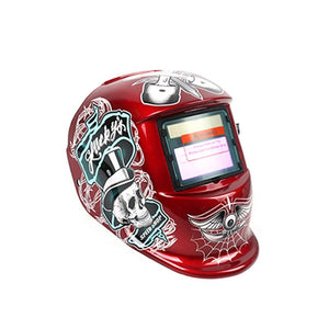 Solar Automatic Darkening Welding Mask Argon Arc Welding Helmet, Blue Eagle, Red Shaper, Lightning, Polish Eagle, Black Terminator, Red Pirate - laboratorydeal