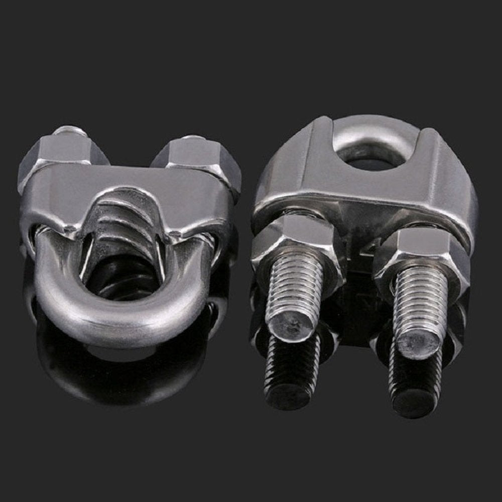 Stainless Steel Clip U - shaped Wire Rope Card Head Rope Wire Rope Rolling Head Buckle, M2, M3, M4, M5, M6, M8, M10, M12, M14, M16 - laboratorydeal