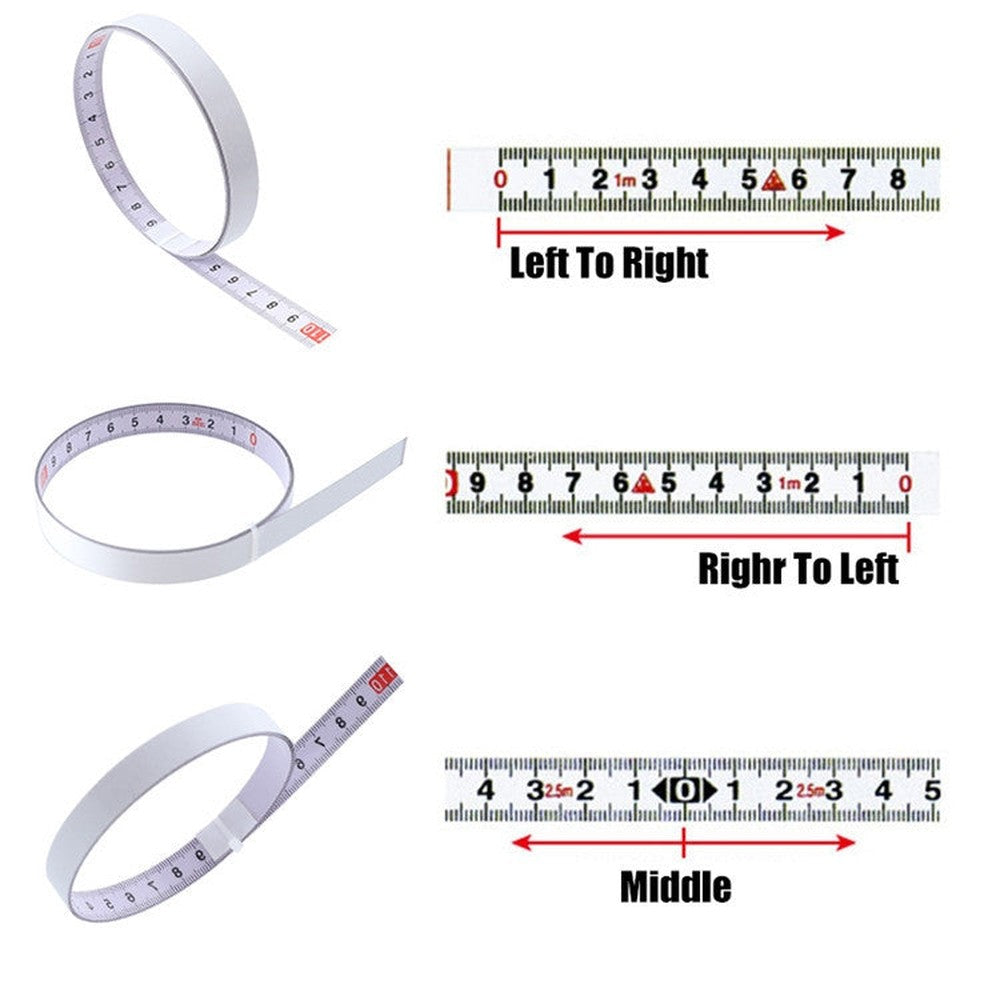 Sticky Scale Steel Ruler with Glue Scale Tape Measure Self-adhesive Ruler, 1m Positive, 2m Positive, 3m Positive, 4m Positive, 5m Positive, 1m Reverse, 2m Reverse, 3m Reverse, 4m Reverse, 5m Reverse, 1m Middle Point, 2m Middle Point, 3m Middle Point���...