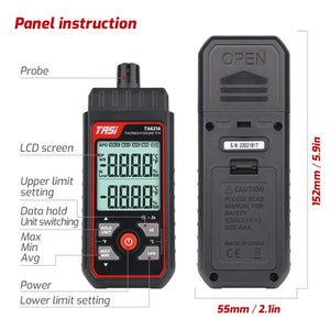 TASI TA621A Digital Dew Point Thermometer Ambient Temperature Humidity Gauge, TASI TA621A