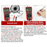 TASI TA801A Digital Multimeter Fully Automatic Multifunctional Digital Current Meter, TA801A