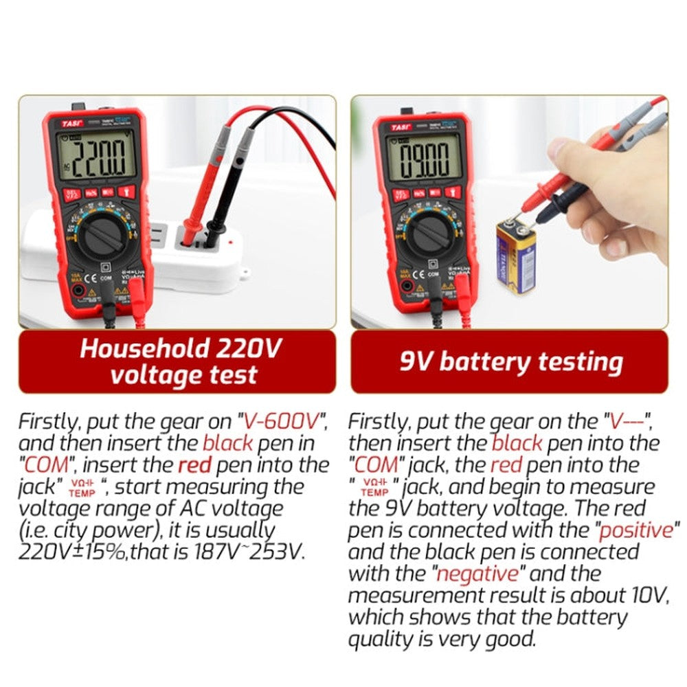 TASI TA801A Digital Multimeter Fully Automatic Multifunctional Digital Current Meter, TA801A