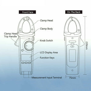 Digital Clamp Meter AC DC Voltage Detector, UT213C 400A, UT213A 400A, UT213B 400A laboratorydeal