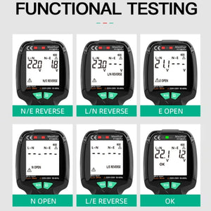 FUYI FY1881 High Precision Power Polarity Phase Socket Tester, FY1881 US Plug, FY1881 EU Plug, FY1881 UK Plug laboratorydeal