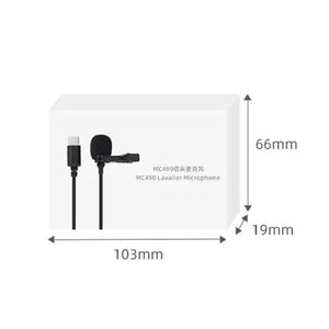 Sunnylife MC490 Collar Microphone Motion Camera Recording Wheat, For DJI Action3/2, For Insta360 ONE X2/X3/1 inch 360 Edition - laboratorydeal