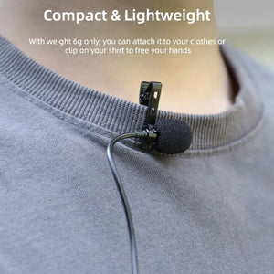 Sunnylife MC490 Collar Microphone Motion Camera Recording Wheat, For DJI Action3/2, For Insta360 ONE X2/X3/1 inch 360 Edition - laboratorydeal