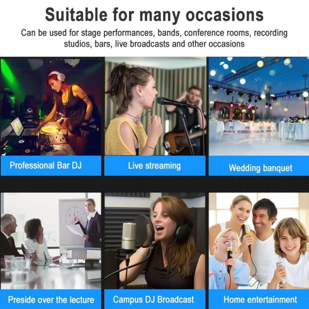 TEYUN NA6 6 - channel Small Mixing Console Mobile Phone Sound Card Live Broadcast Computer Recording Console Processor, EU Plug, NA6 EU Plug - laboratorydeal