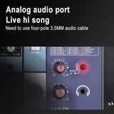 TEYUN NA8 8-channel Small Mixing Console Mobile Phone Sound Card Live Broadcast Computer Recording Console Processor, EU Plug, NA8 EU Plug