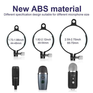 TEYUN PS - 4x3 Condenser Microphone U - shaped Blowout Cover Desktop Bracket Audio Accessory Clip - laboratorydeal