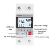 TUYA APP WiFi Smart Circuit Breaker Over Under Voltage Protector, SINOTIMER SVP-688W-L, SINOTIMER SVP-688W